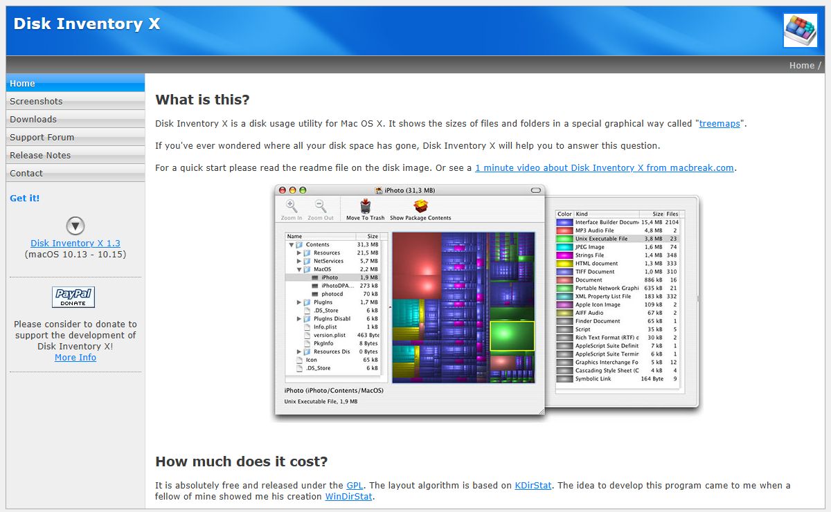 Disk Inventory X