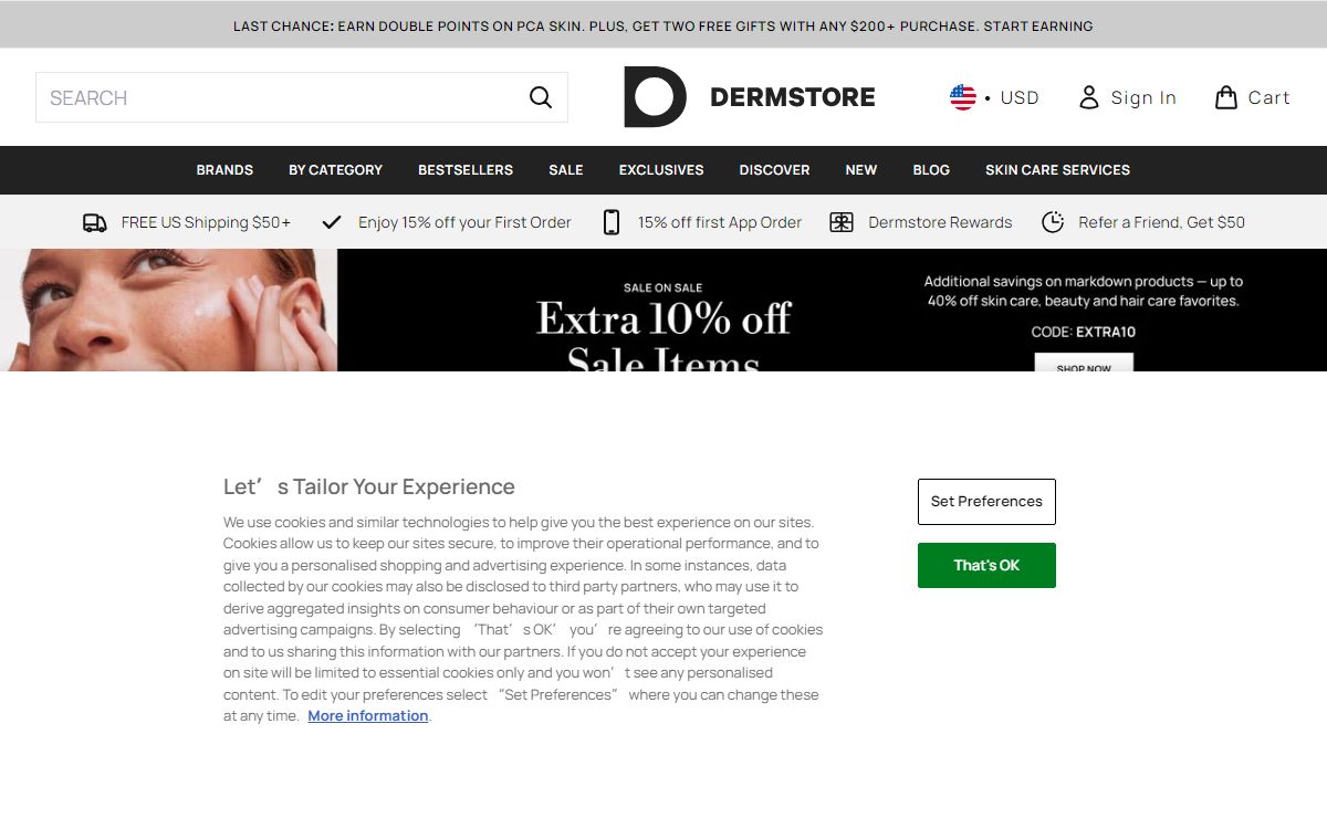 Dermstore: Skin Care, Sunscreen, Hair, & Beauty Products