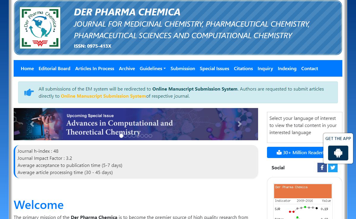 Der Pharma Chemica