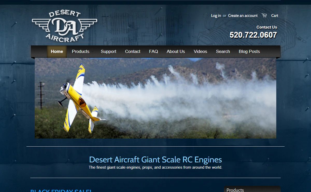 Desert Aircraft Giant Scale RC Plane Engines