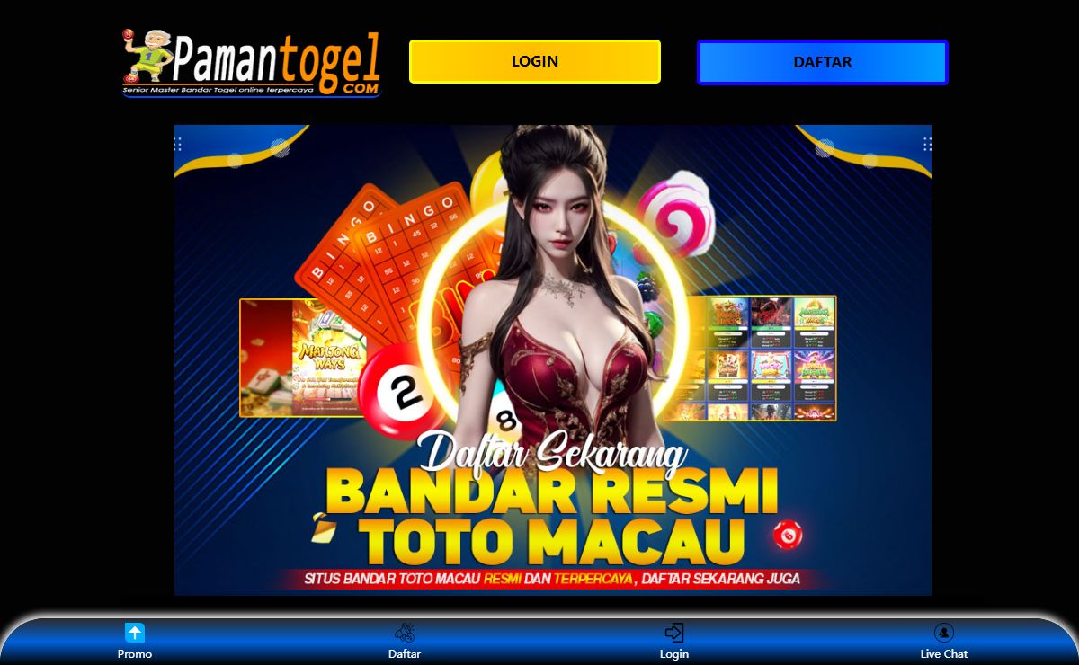 PAMANTOGEL : Situs Bandar Toto Macau Fasilitas Terlengkap