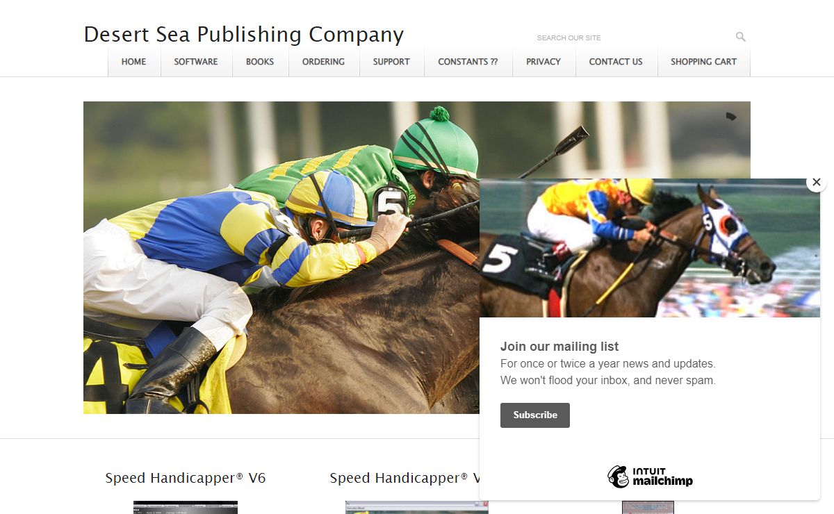 Speed Handicapper Software - Desert Sea Publishing