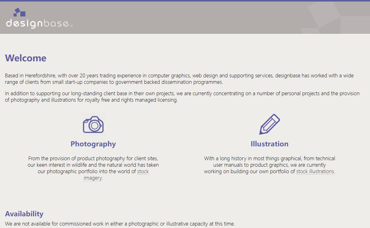 designbase, graphic design and photography based in Herefordshire, UK