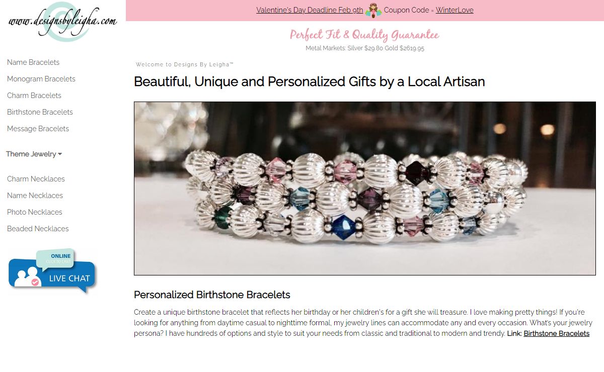 Designs By Leigha www.DesignsByLeigha.com Personalized Jewelry by Leigha