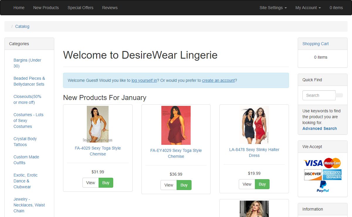 DesireWear Lingerie