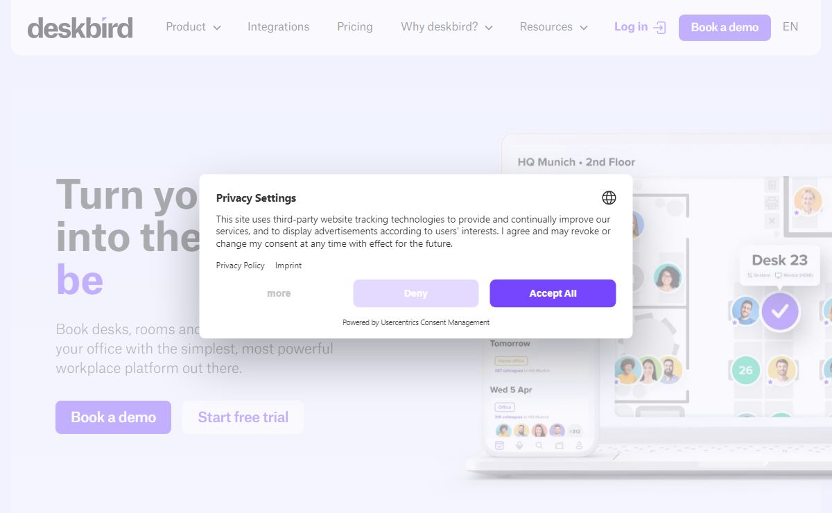 Workplace Management Platform for Hybrid Offices | deskbird