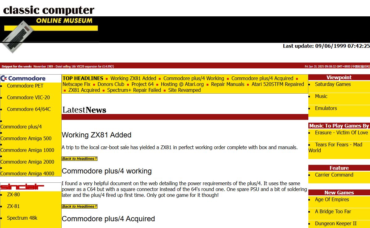 classic computer online museum