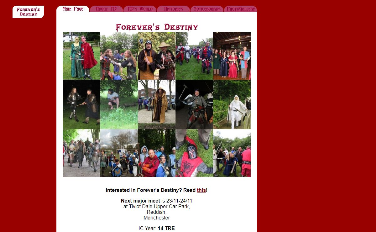 Forever's Destiny - Main Page