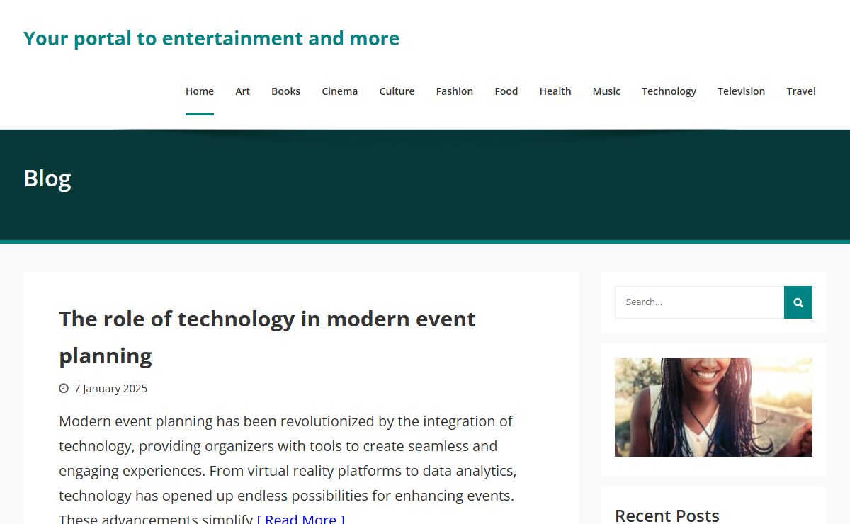 Your portal to entertainment and more -