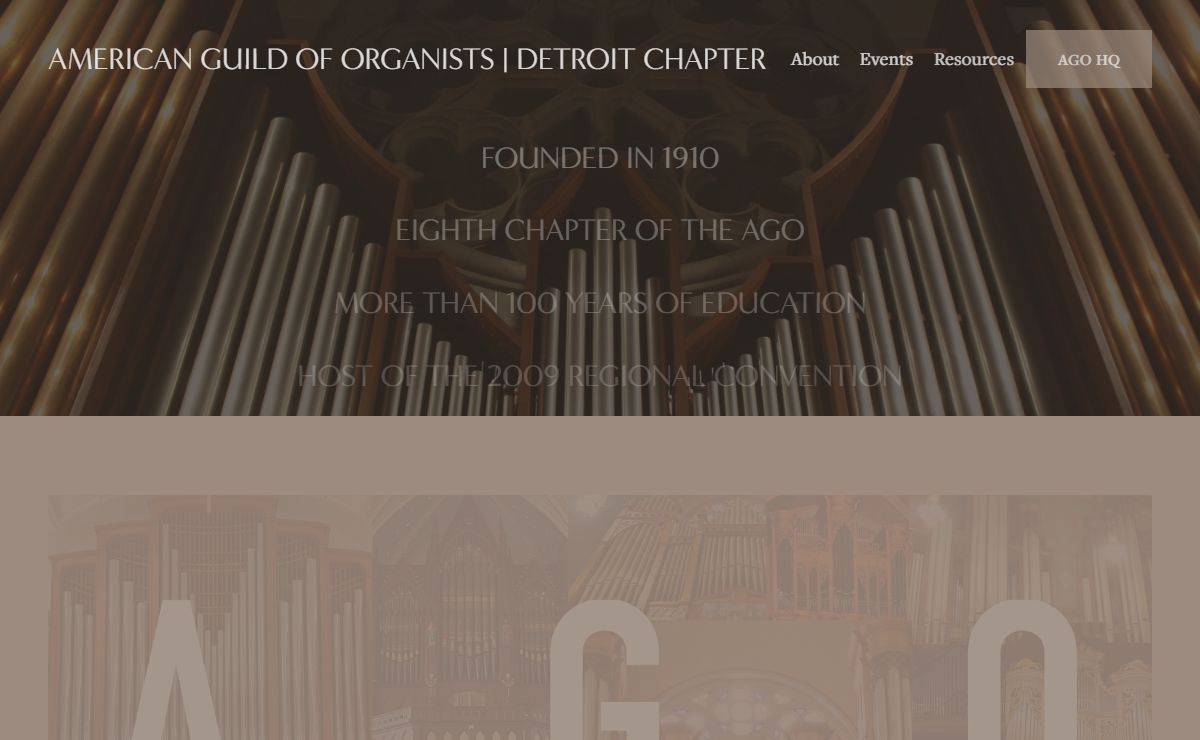 American Guild of Organists | Detroit Chapter