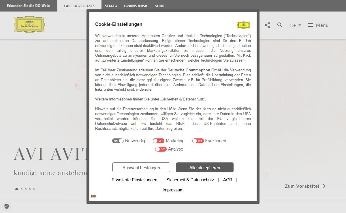 Deutsche Grammophon - Das Label für klassische Musik seit 1898
