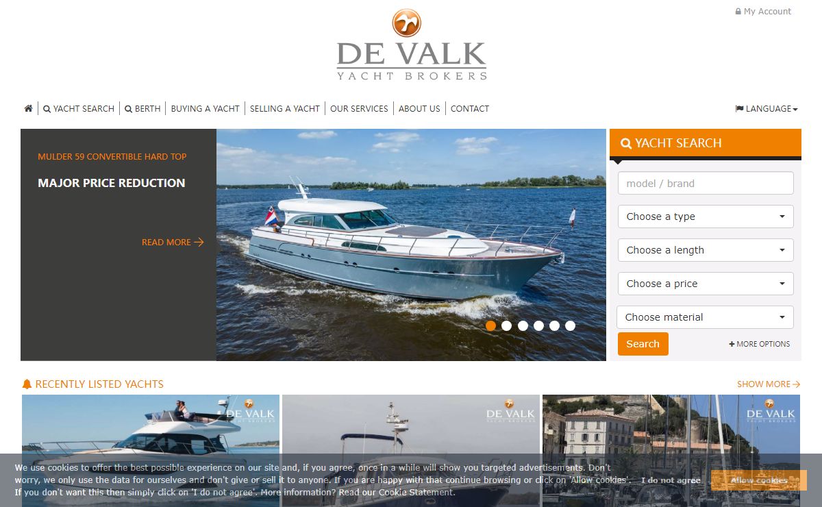De Valk - Yacht broker | Jachtmakelaar | Jachtmakler