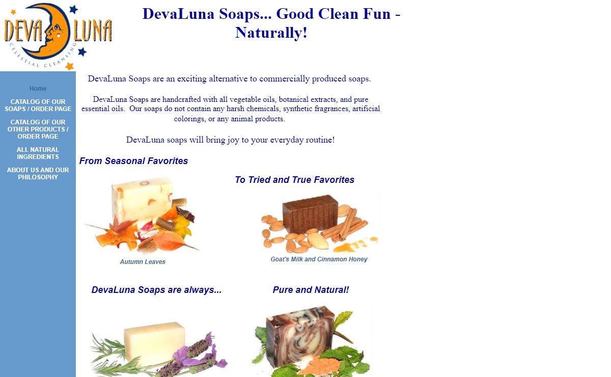 DevaLuna Soaps... Good Clean Fun - Naturally!