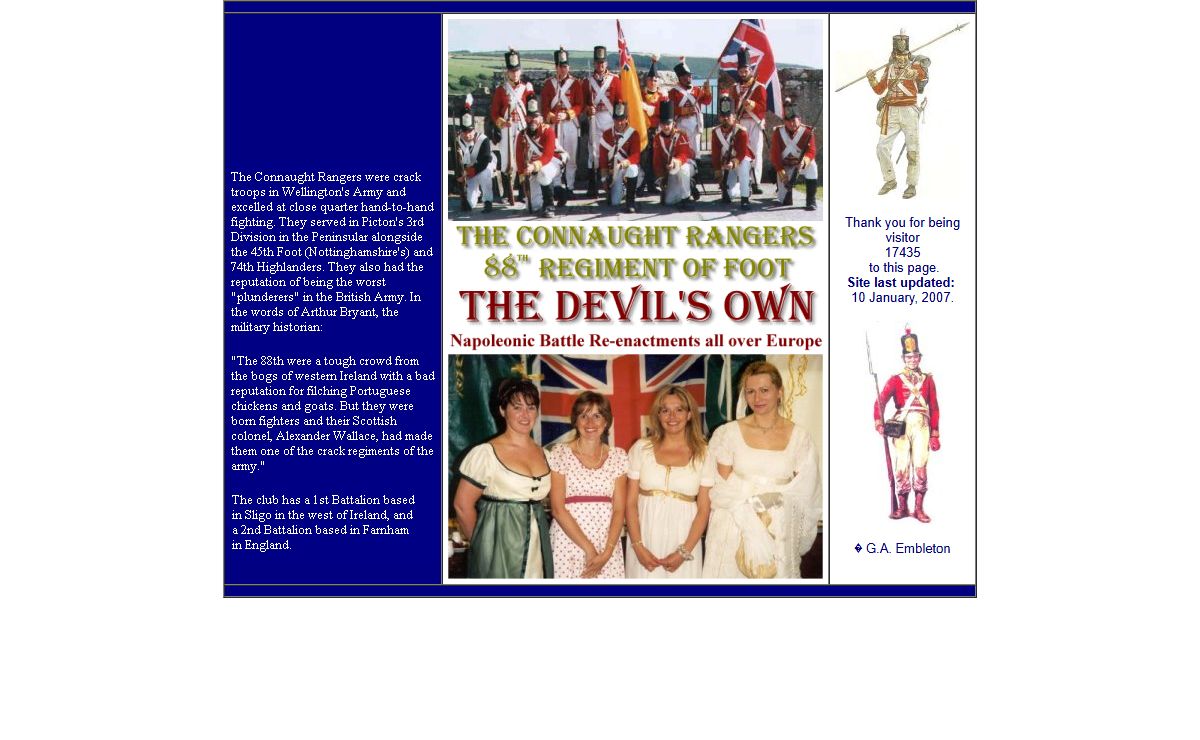 Connaught Rangers (Devil's Own) Napoleonic Battle Re-enactments