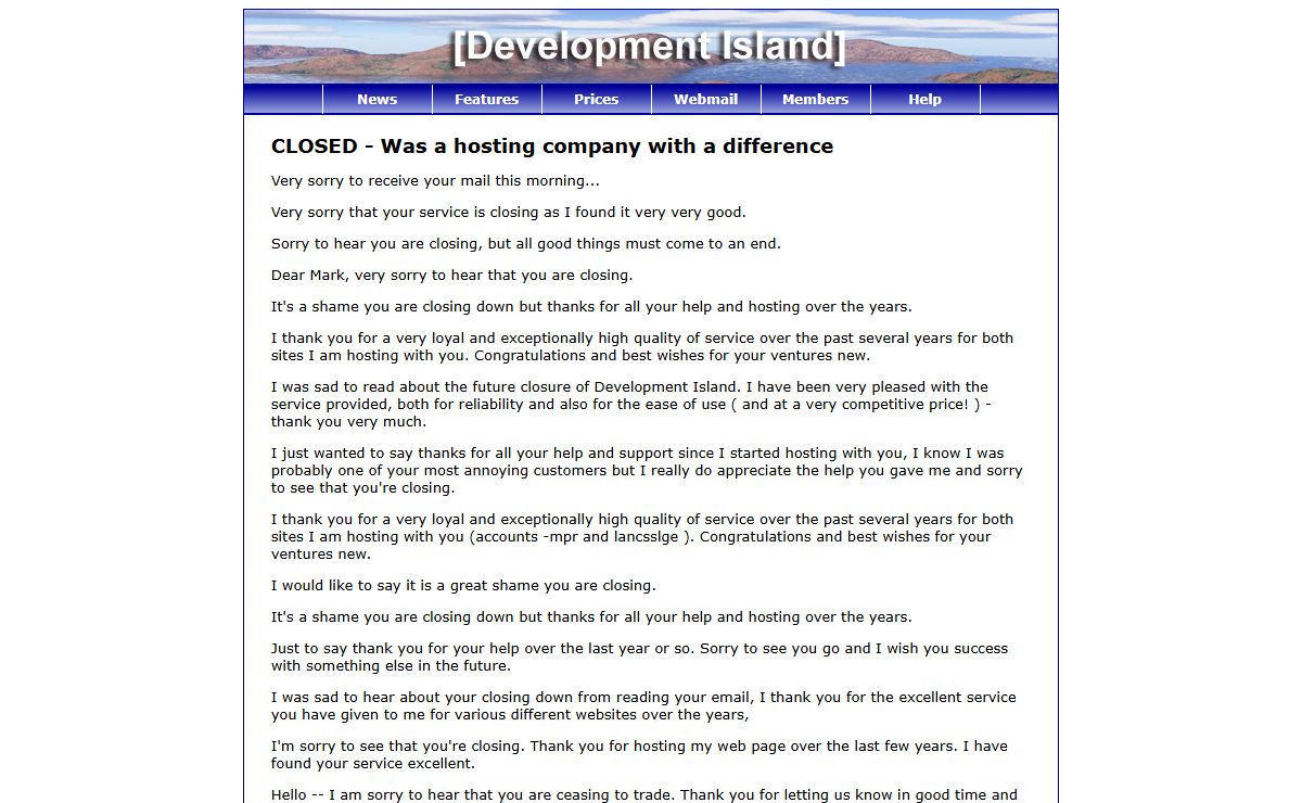 Development Island - Web hosting for developers