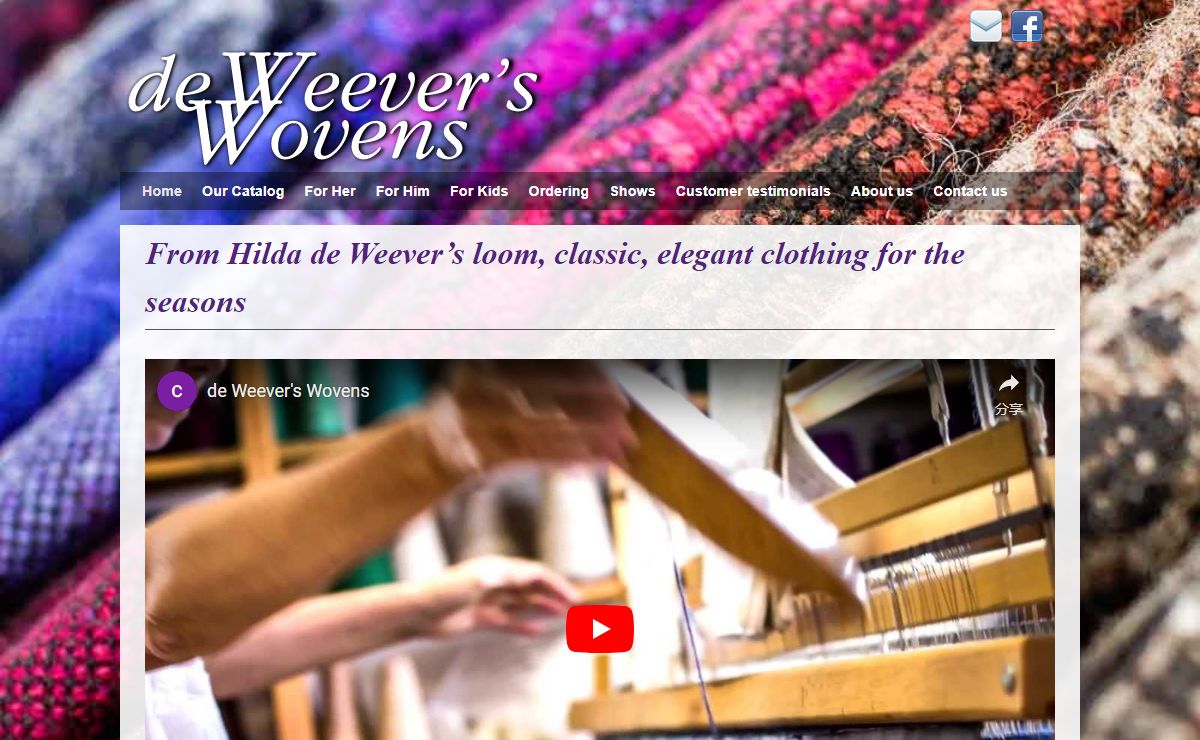 From Hilda de Weever's loom, classic, elegant clothing for the seasons « de Weever's Wovens: Wool Clothing from the Loom