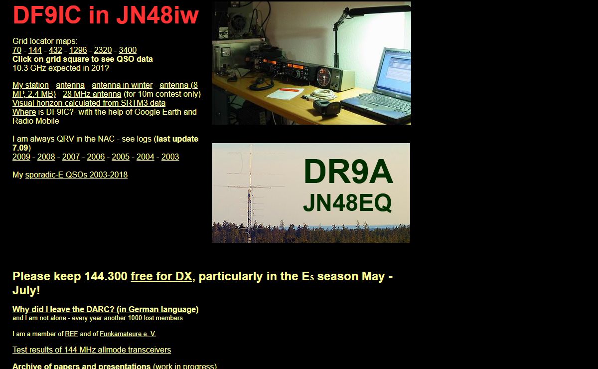 DF9IC German VHF-UHF-SHF Amateur Radio Station - Welcome!