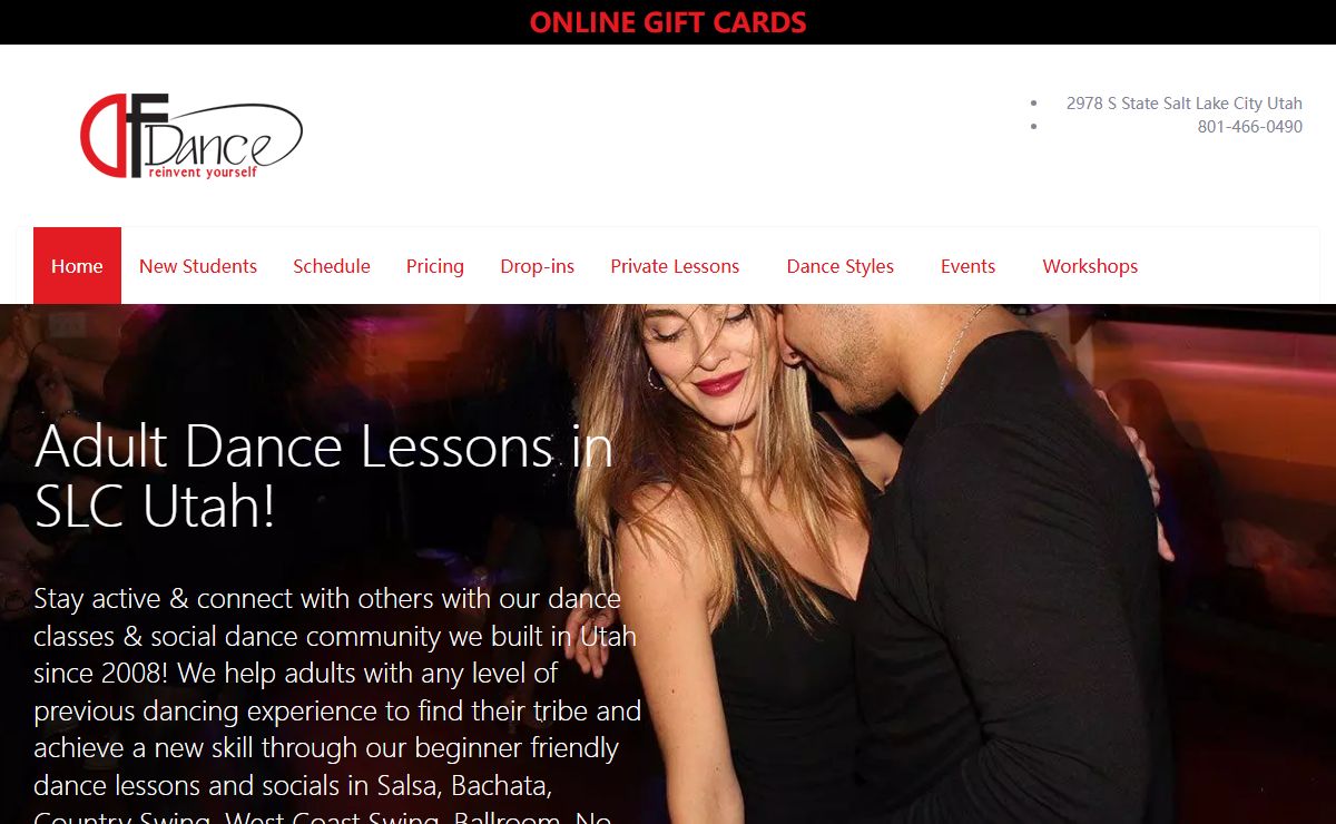 DF Dance Studio - SALSA BACHATA SWING Dance Lessons in Salt Lake City Utah