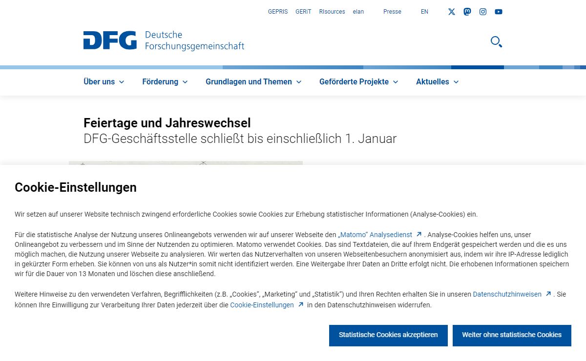 DFG - Deutsche Forschungsgemeinschaft