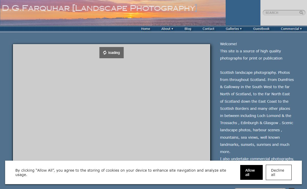 Scottish Landscape Photography by Milngavie based photographer Duncan Farquhar. Mounted Prints Fine Art Prints Cards.