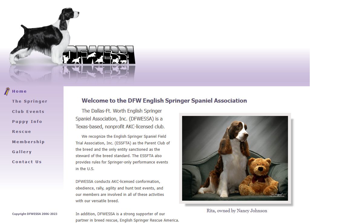 Dallas Fort Worth English Springer Spaniel Association