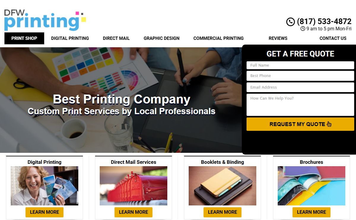 Best Print Shop Grapevine, TX | Printing Company Near Me