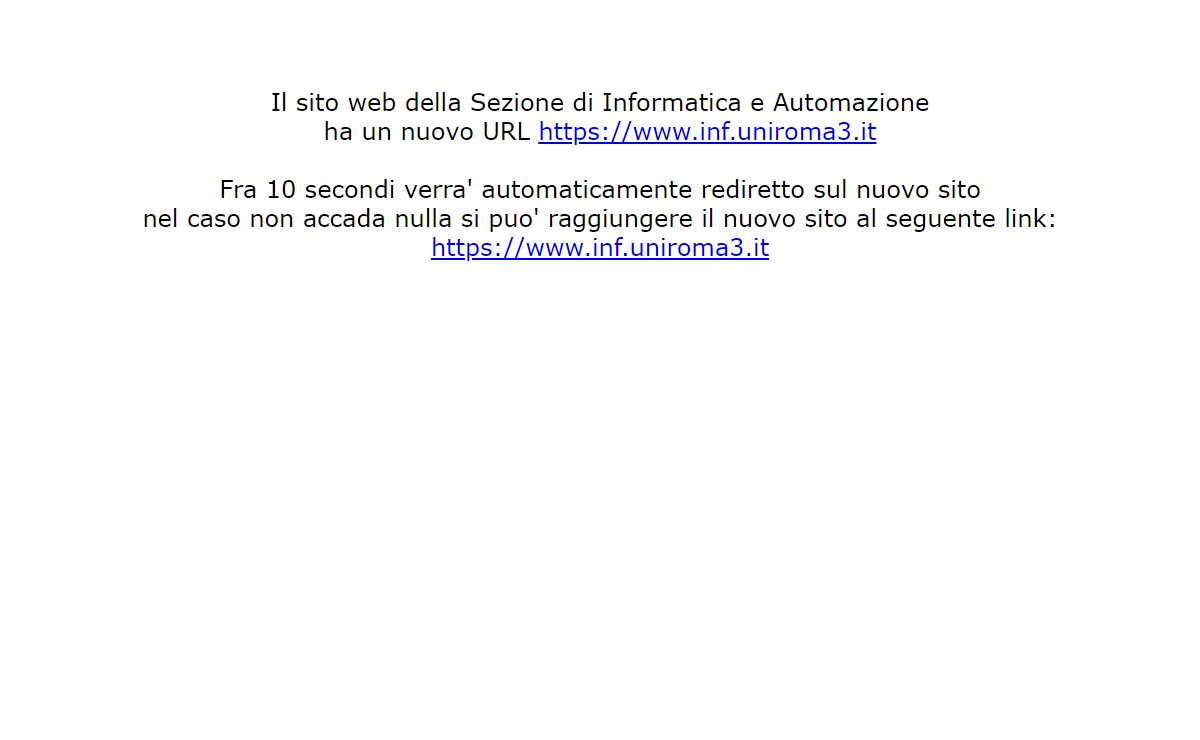 Reindirizzamento al nuovo sito web