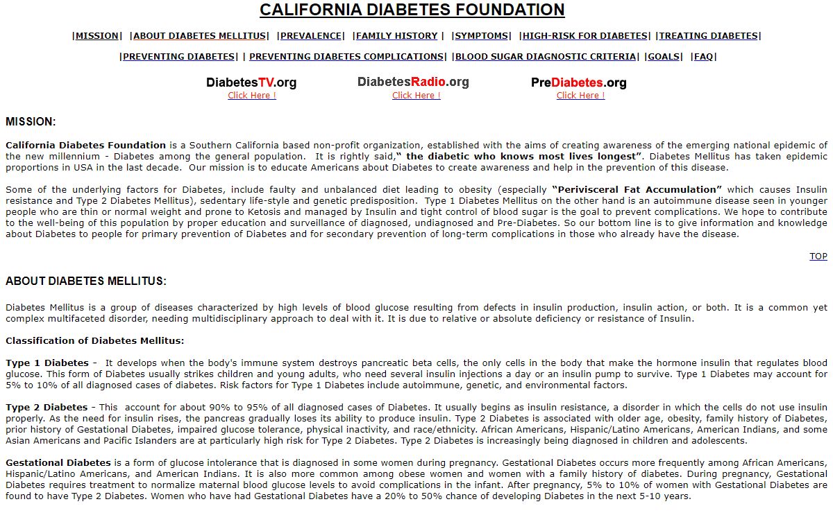 California Diabetes Foundation