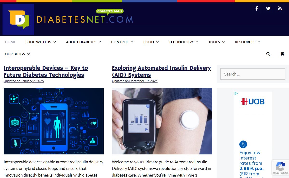 Home of the Diabetes Mall - Diabetesnet.com