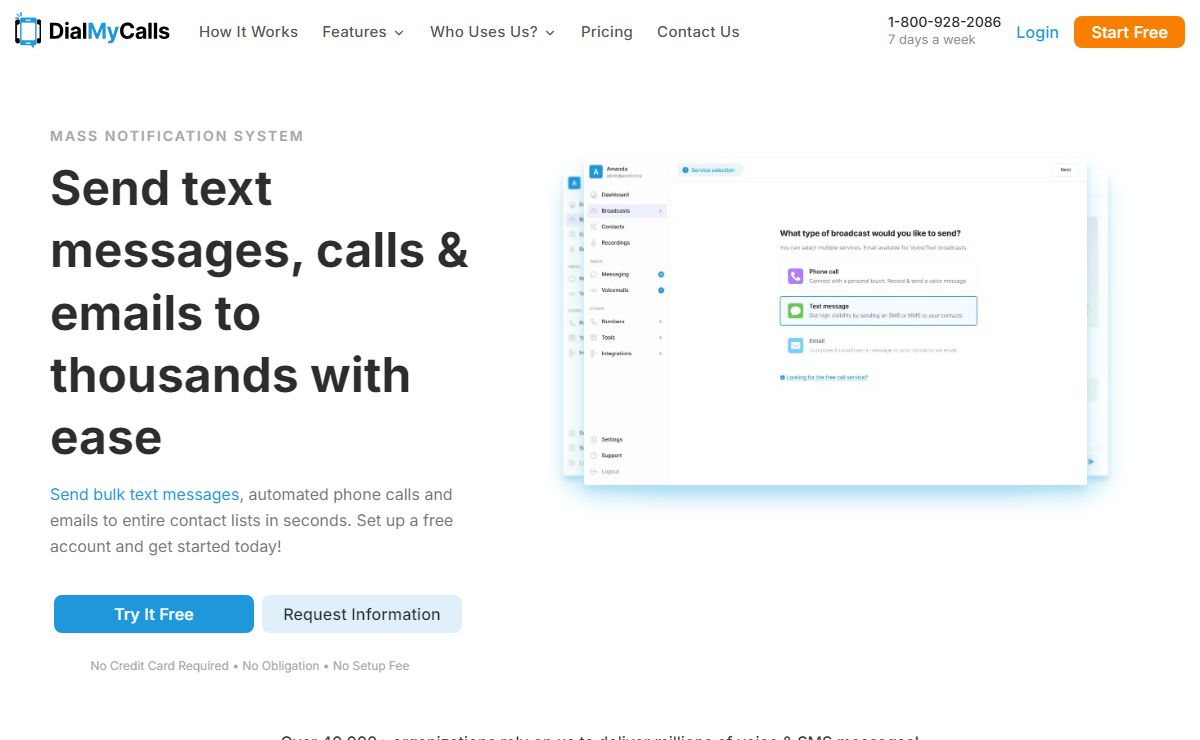 Mass Texting Services | Bulk Notifications | Automated Calls
