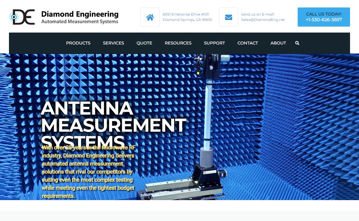 Diamond Engineering - Automated Antenna Measurement Systems