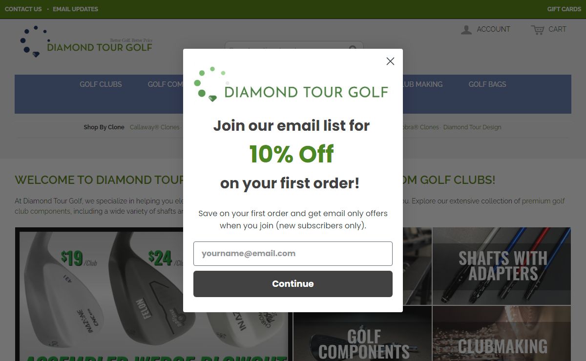 Clone Golf Clubs - Golf Club Components & Parts - Diamond Tour