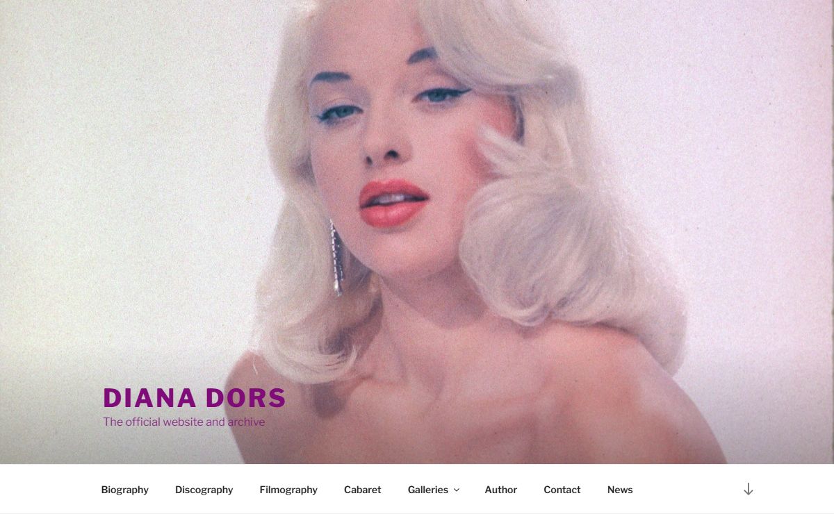 Diana Dors – The official website and archive