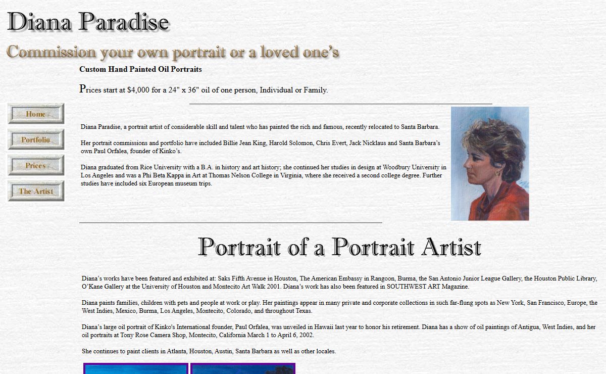 Diana Paradise - Commision your own portrait or a loved one's