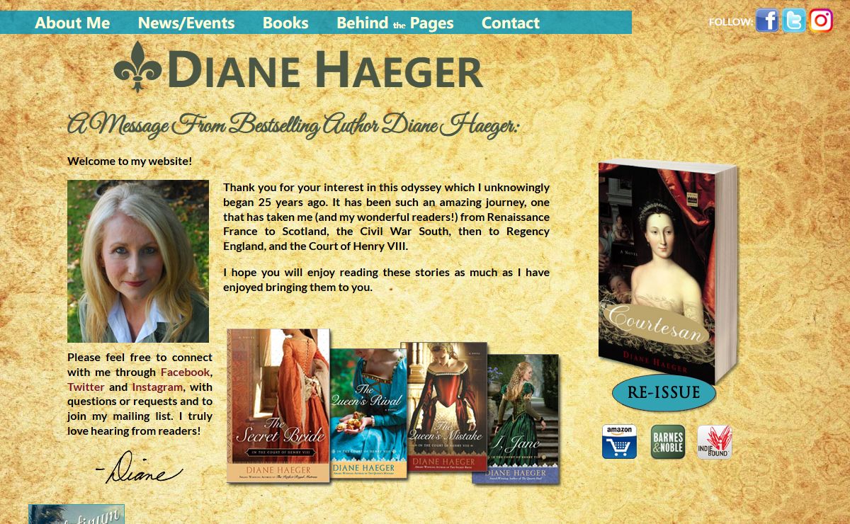 Author Diane Haeger's Official Website