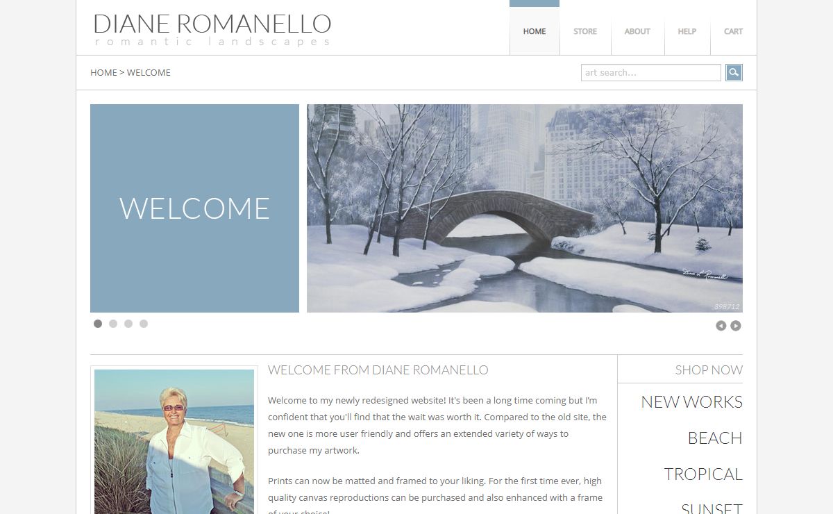 Diane Romanello - Romantic Landscapes - Fine Art Prints on Paper and Canvas
