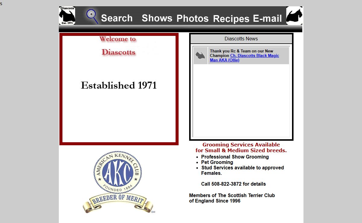 Welcome to Diascotts Scotties Online