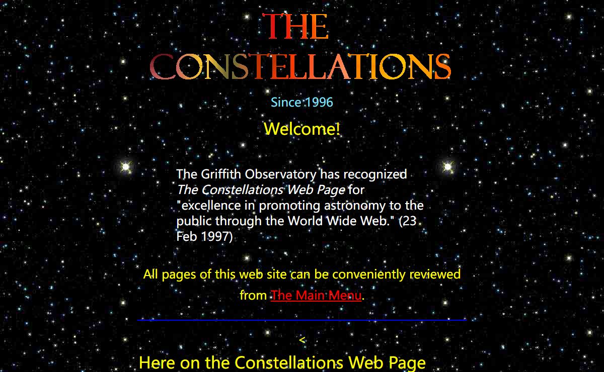 The Constellations Web Page