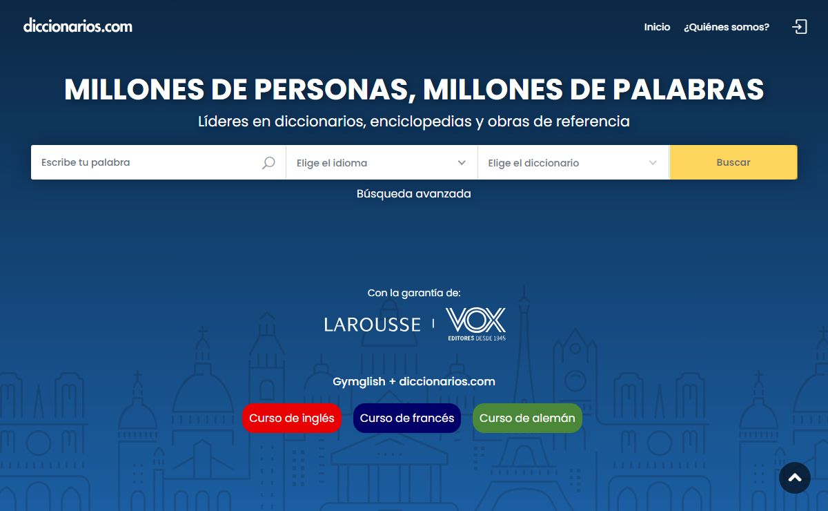 Busca palabras en más de 20 diccionarios online