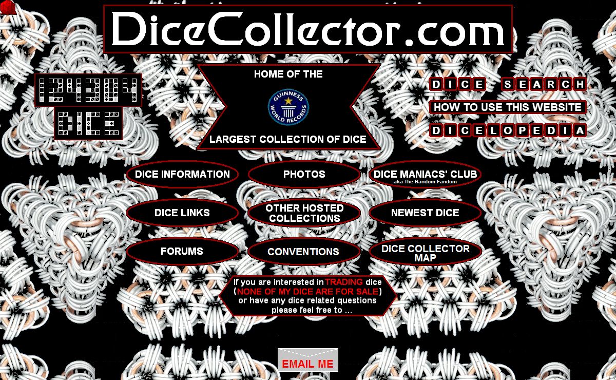 DiceCollector.com - Home of the Worlds Largest Dice Collection - THE place for Dice Info & Questions
