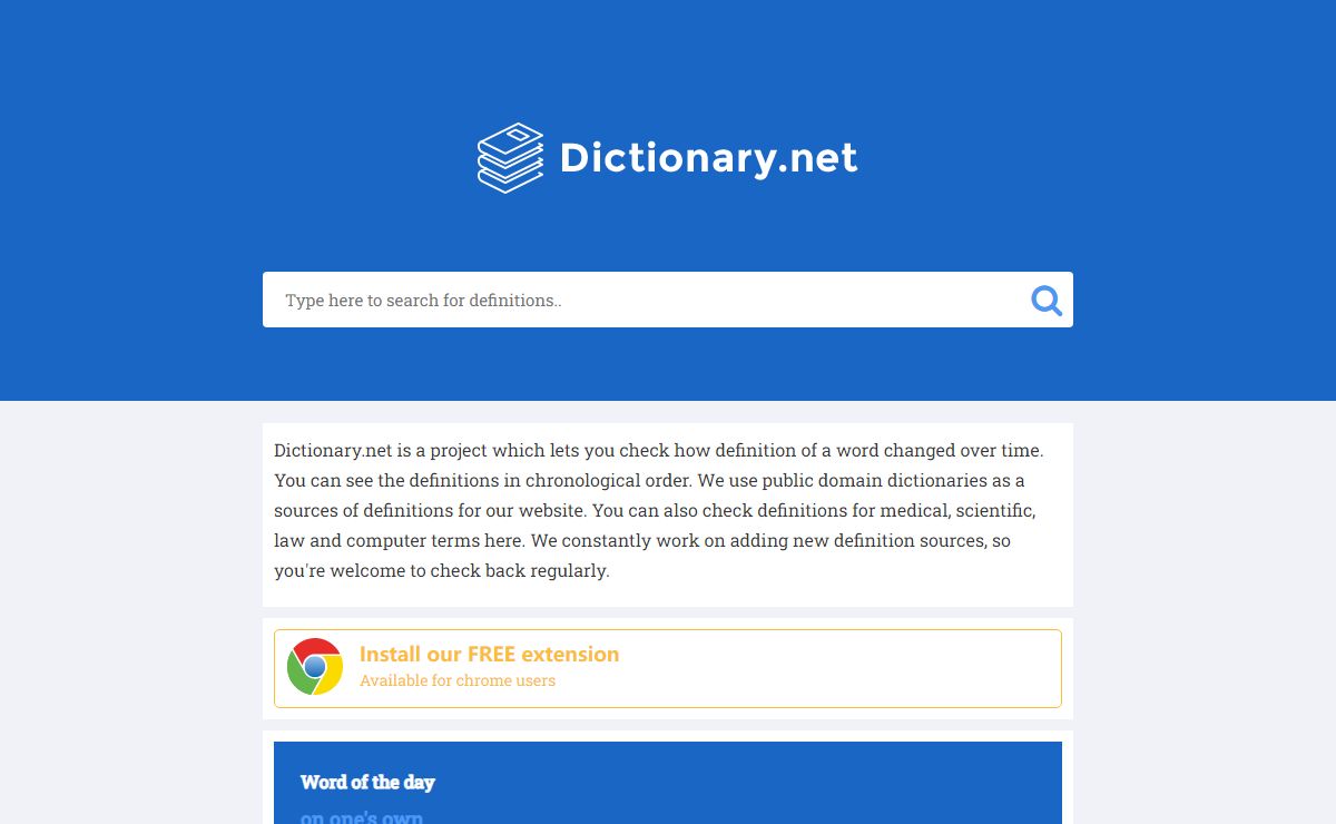 Dictionary.net | Find Definitions and Meanings of Words