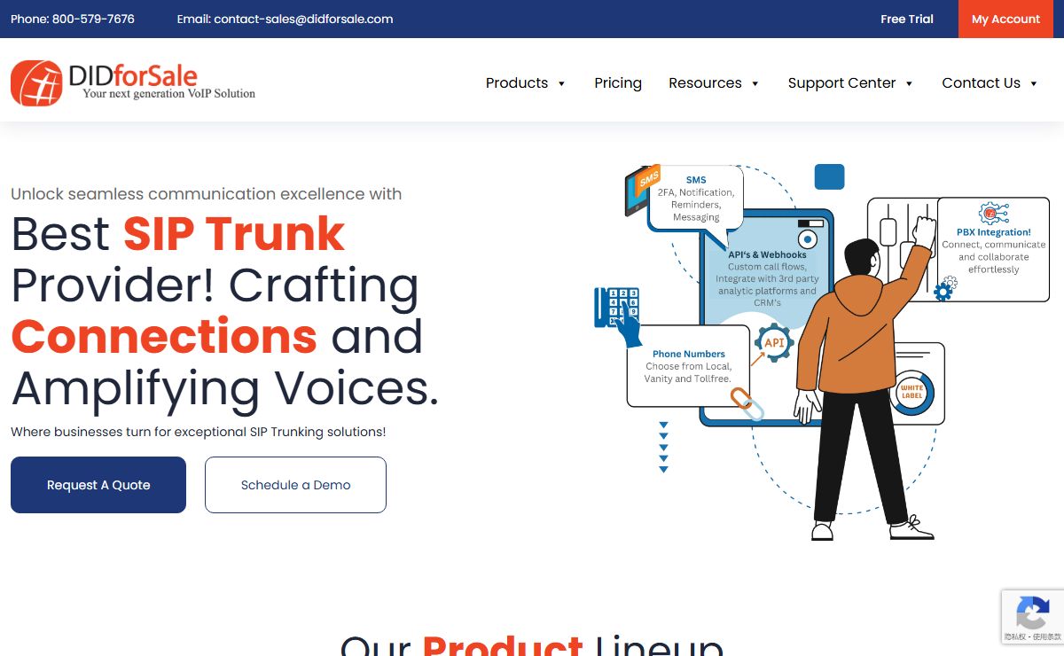 Business SIP Trunking Services | SIP Trunk Reseller : DIDforSale