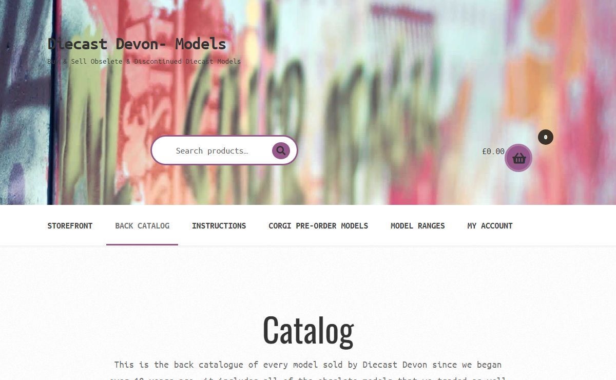 Catalog - Diecast Devon- Models