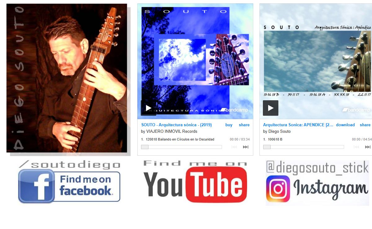 Diego Souto, Chapman Stick player - Stickista de Argentina