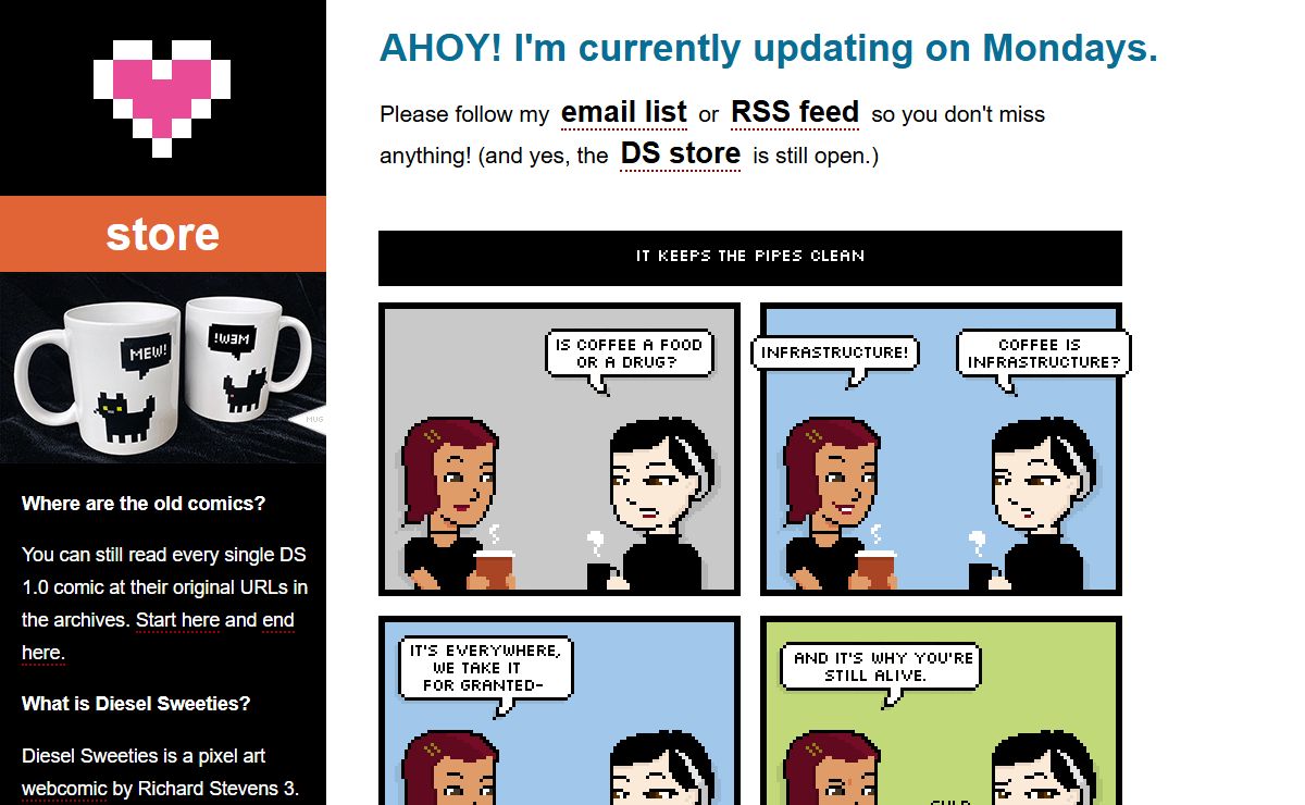 diesel sweeties webcomics by @rstevens