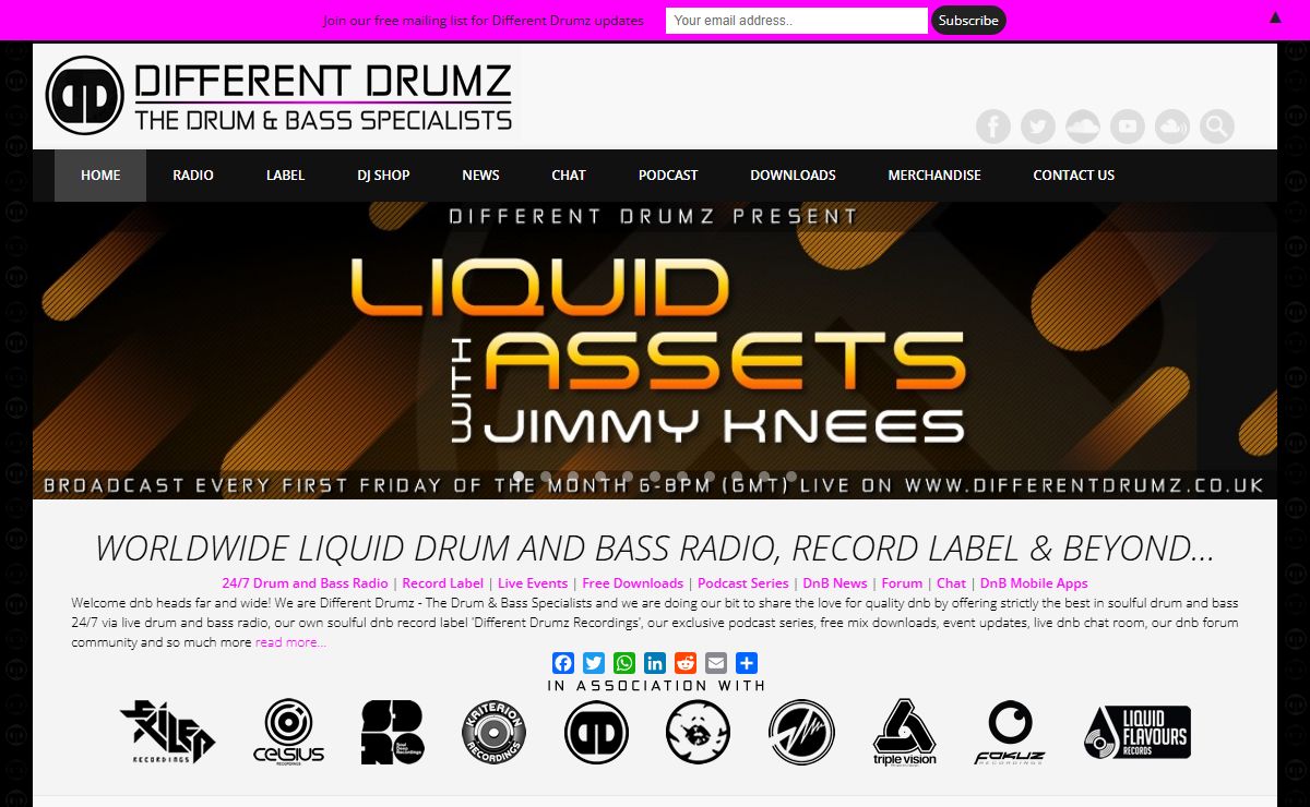 Different Drumz DnB Radio | Liquid Drum and Bass Radio | Record Label