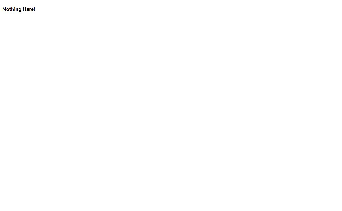 No Site Configured