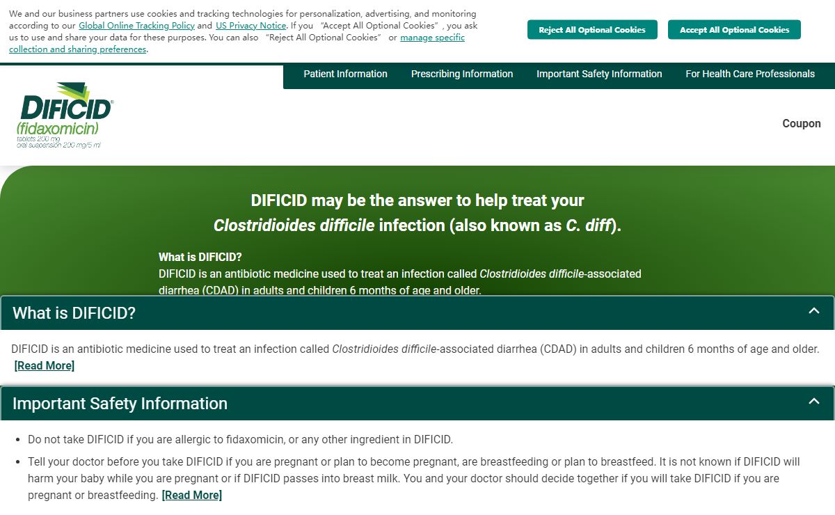DIFICID® (fidaxomicin) | Official Patient Site