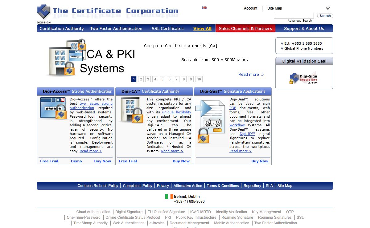 Digi-Sign, The Certificate Corporation | Here to Help