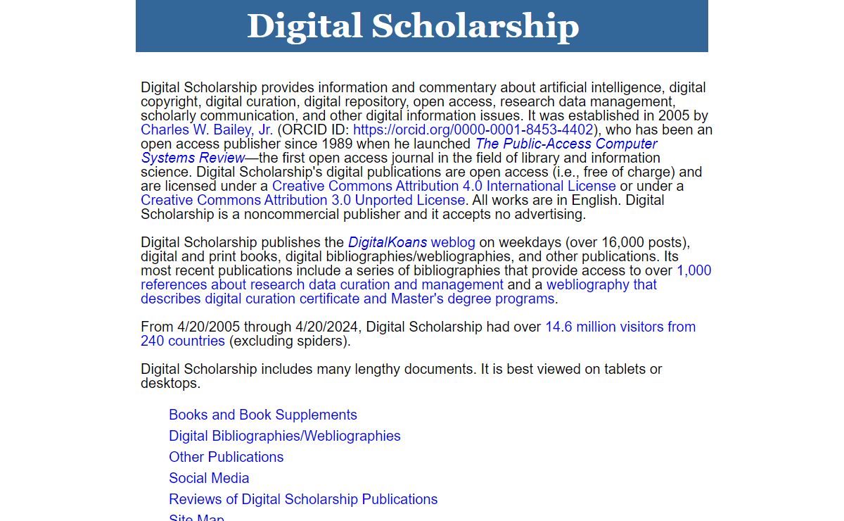 Digital Scholarship